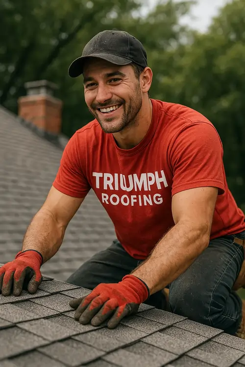 Homeowner in Lake Wylie SC calling Triumph Roofing to schedule a roofing estimate